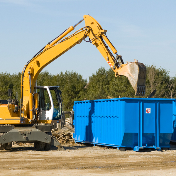 are there any restrictions on where a residential dumpster can be placed in Orland IN